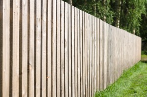 wood fence installation